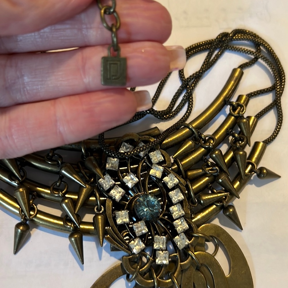 Dannijo mixed metals statement necklace